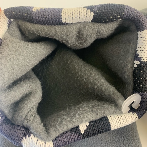 HUNTER Fold Cuff Tall Boot Socks Gray Black Geometric Women Size Large 8-10 - Picture 4 of 8